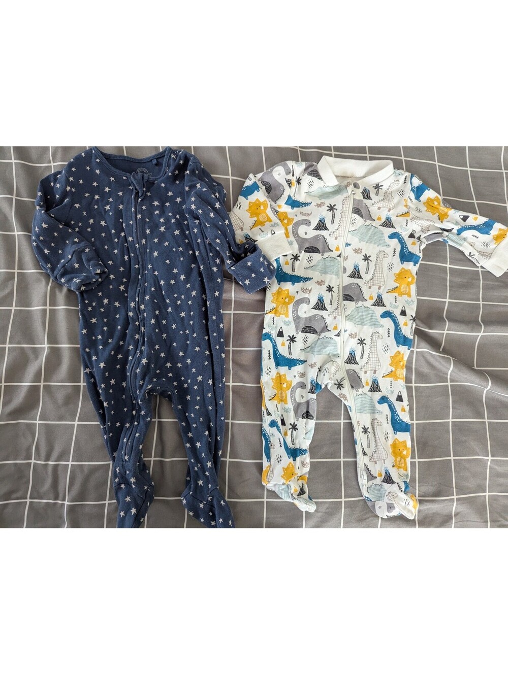 Zip up Dino and star sleepers bundle